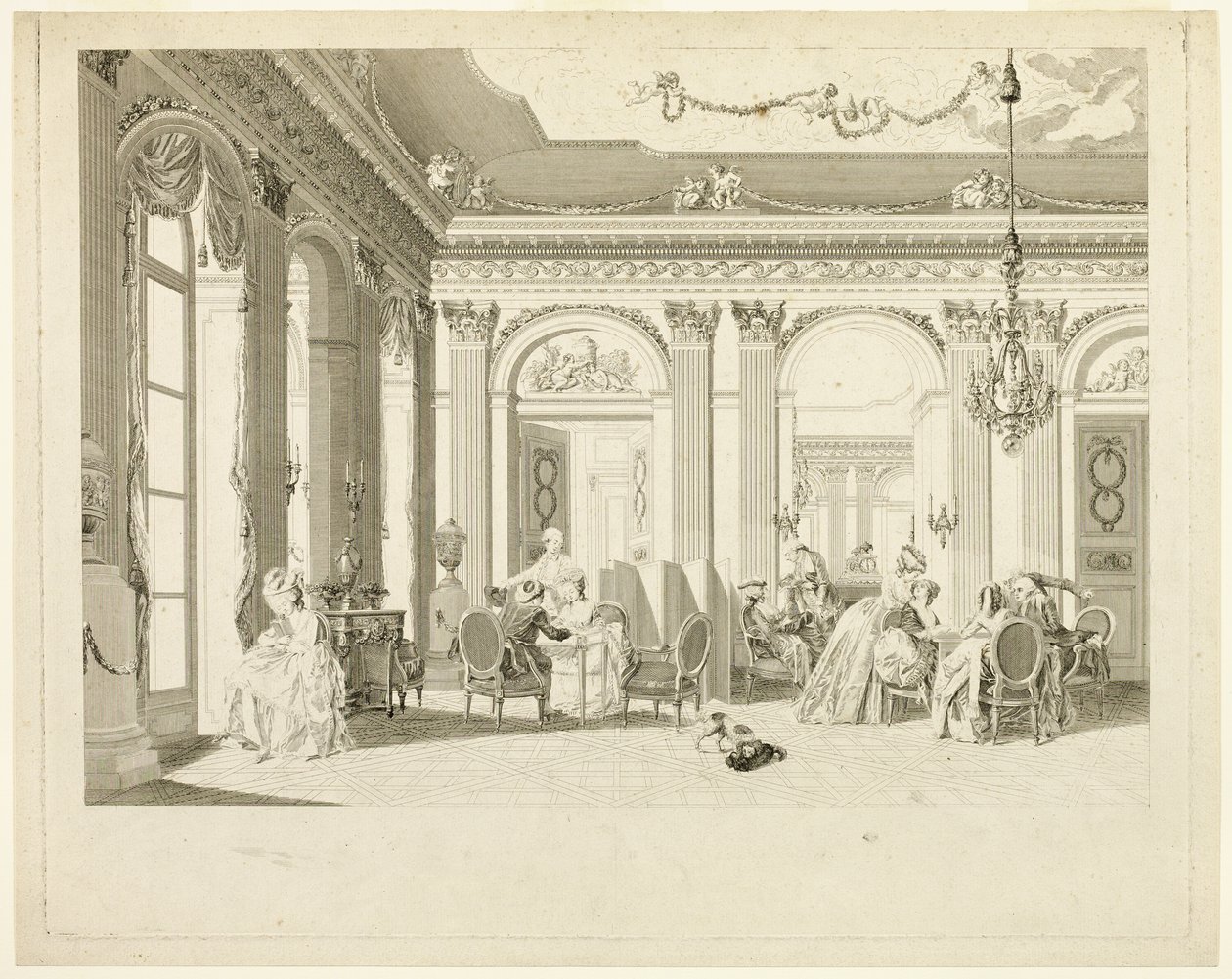 A sala de desenho de Francois Dequevauviller