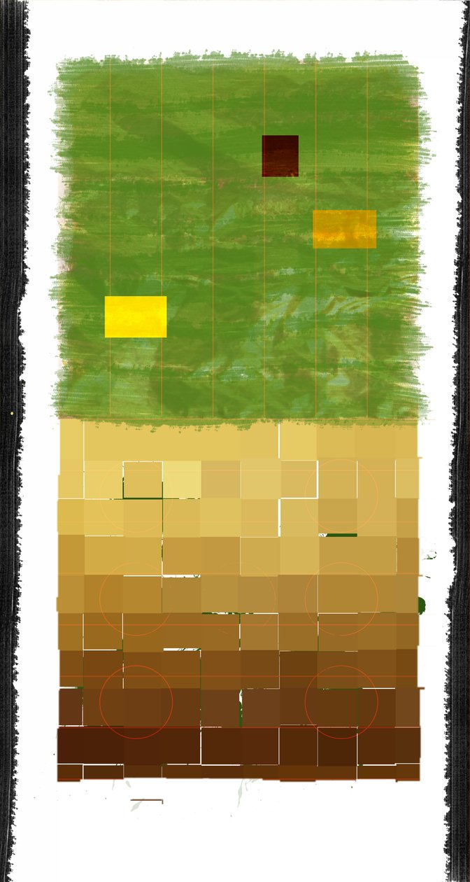 Gênese Dia 3: Vegetação, 2014, (pintura digital) de Francois Domain