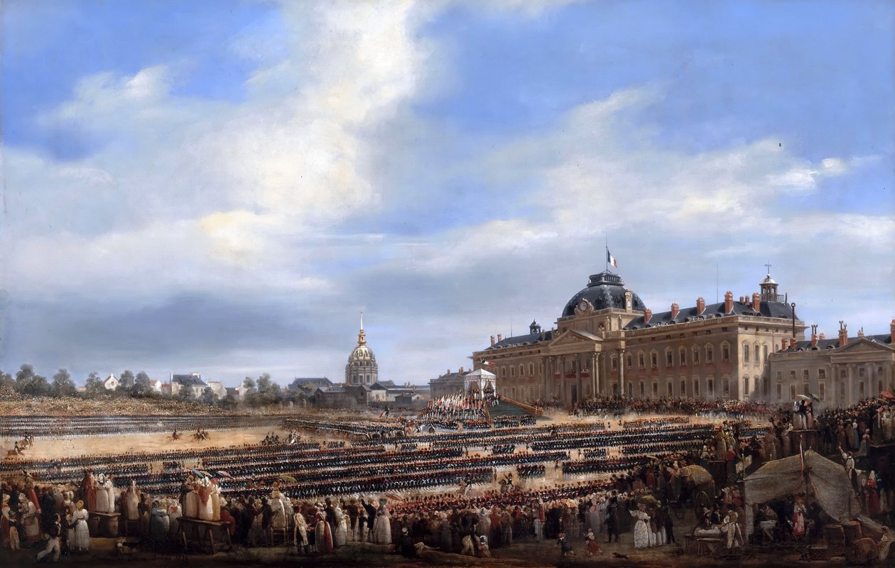 Distribuição de bandeiras à Guarda Nacional, 29 de agosto de 1830 de Francois Dubois