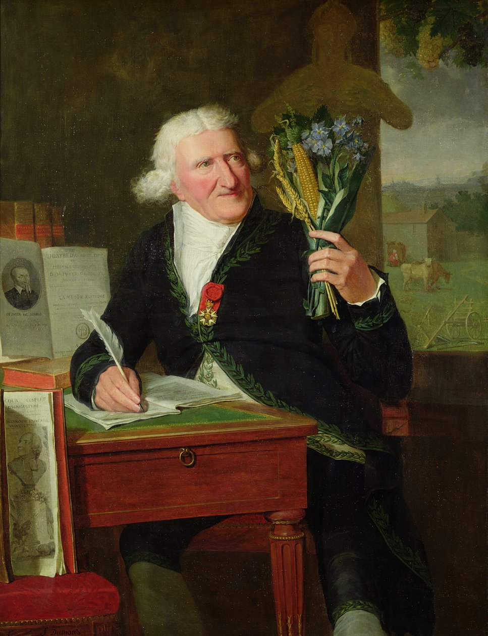 Retrato de Antoine Parmentier (1737-1813) 1812 (óleo sobre tela) de Francois Dumont