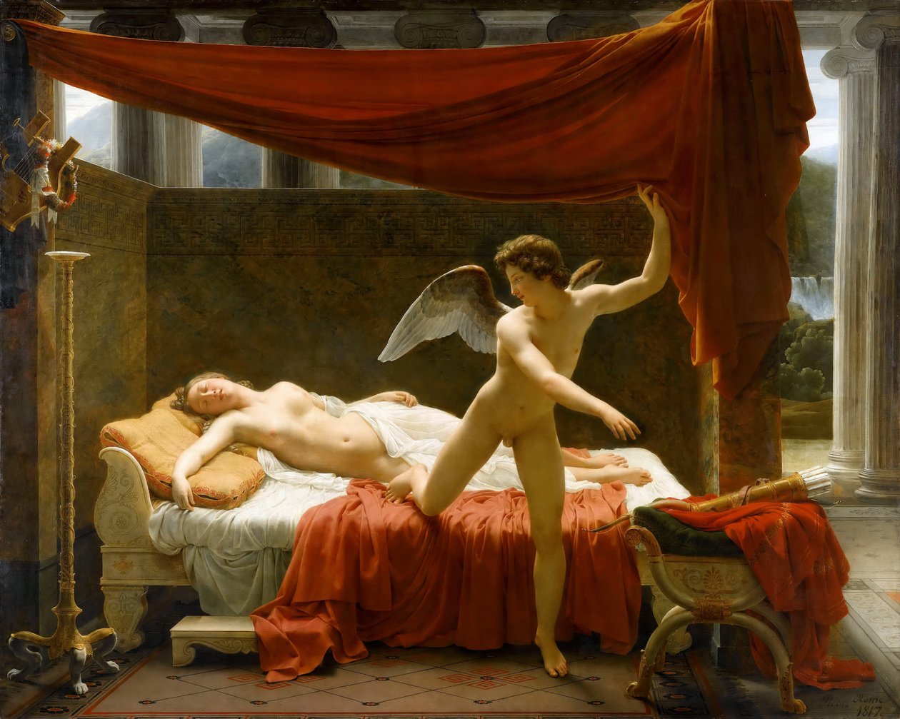 Cupido e Psique de Francois Edouard Picot
