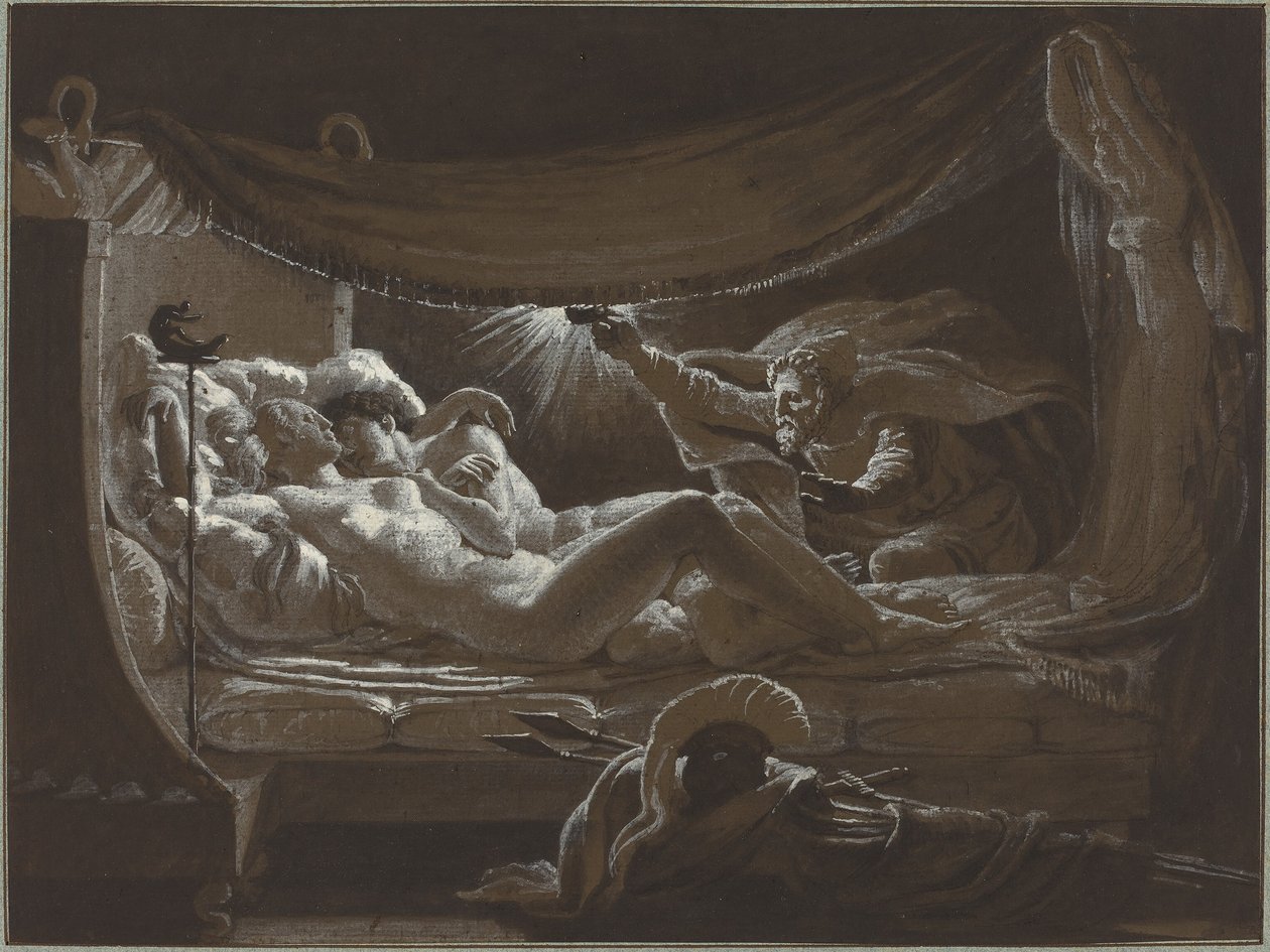 Vulcano descobrindo Vênus e Marte de Francois Edouard Picot