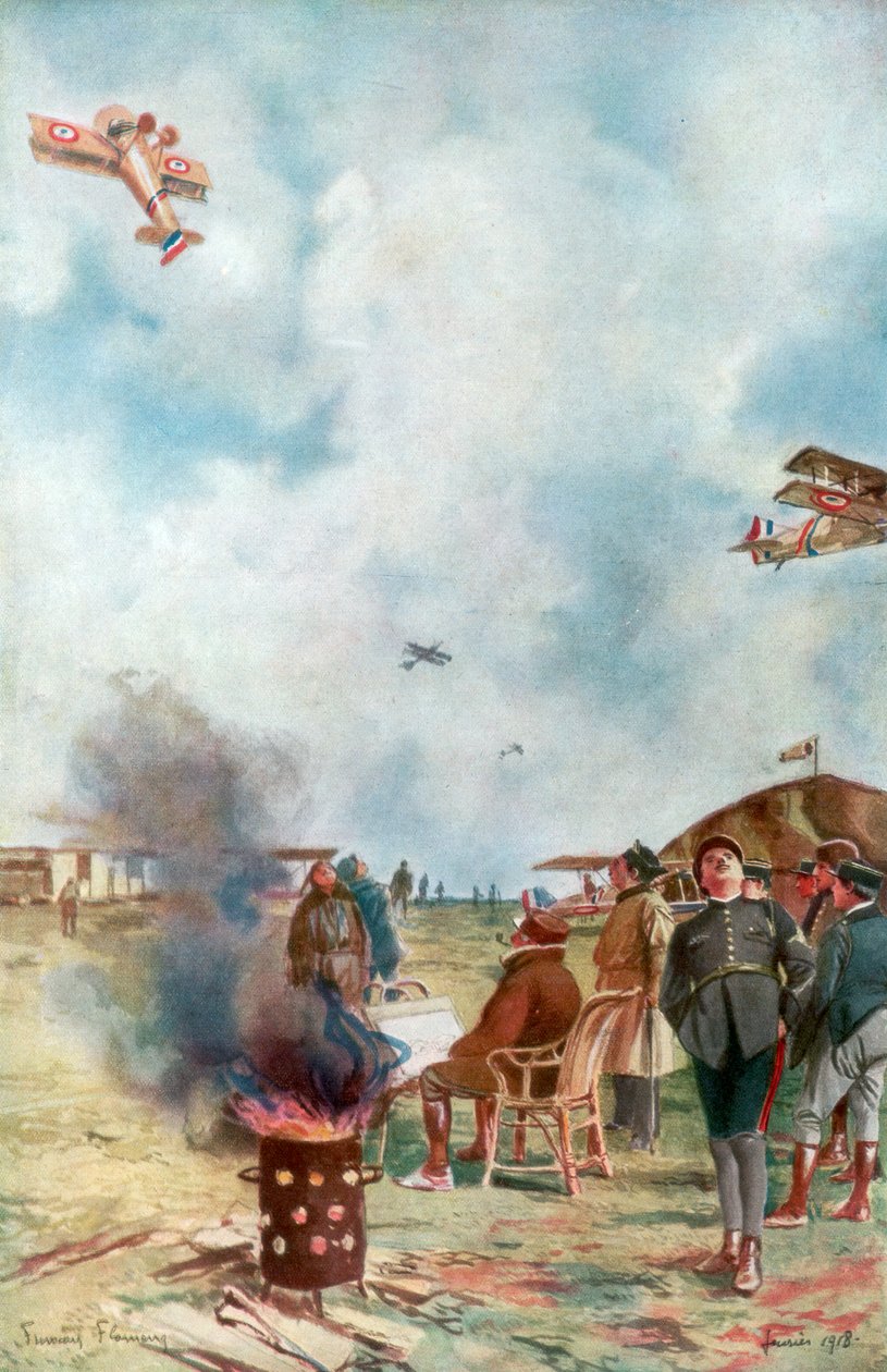 Uma Inversão Um Pouco Perto do Chão, 1918, 1926 de Francois Flameng