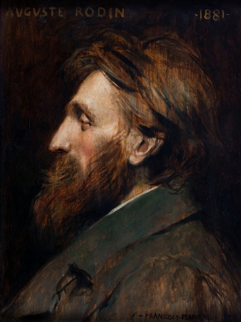 Retrato de Auguste Rodin 1840-1917, 1881. de Francois Flameng
