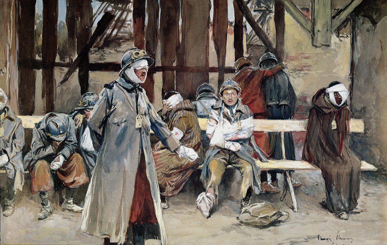 O Hospital do País, 1916 de Francois Flameng