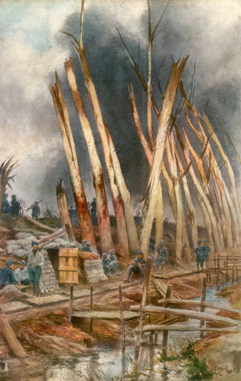 A ofensiva de Yser, 1917, 1926. de Francois Flameng