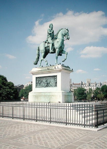Estátua equestre de Henri IV (1553-1610) 1818 (bronze) de Francois Frederic Lemot