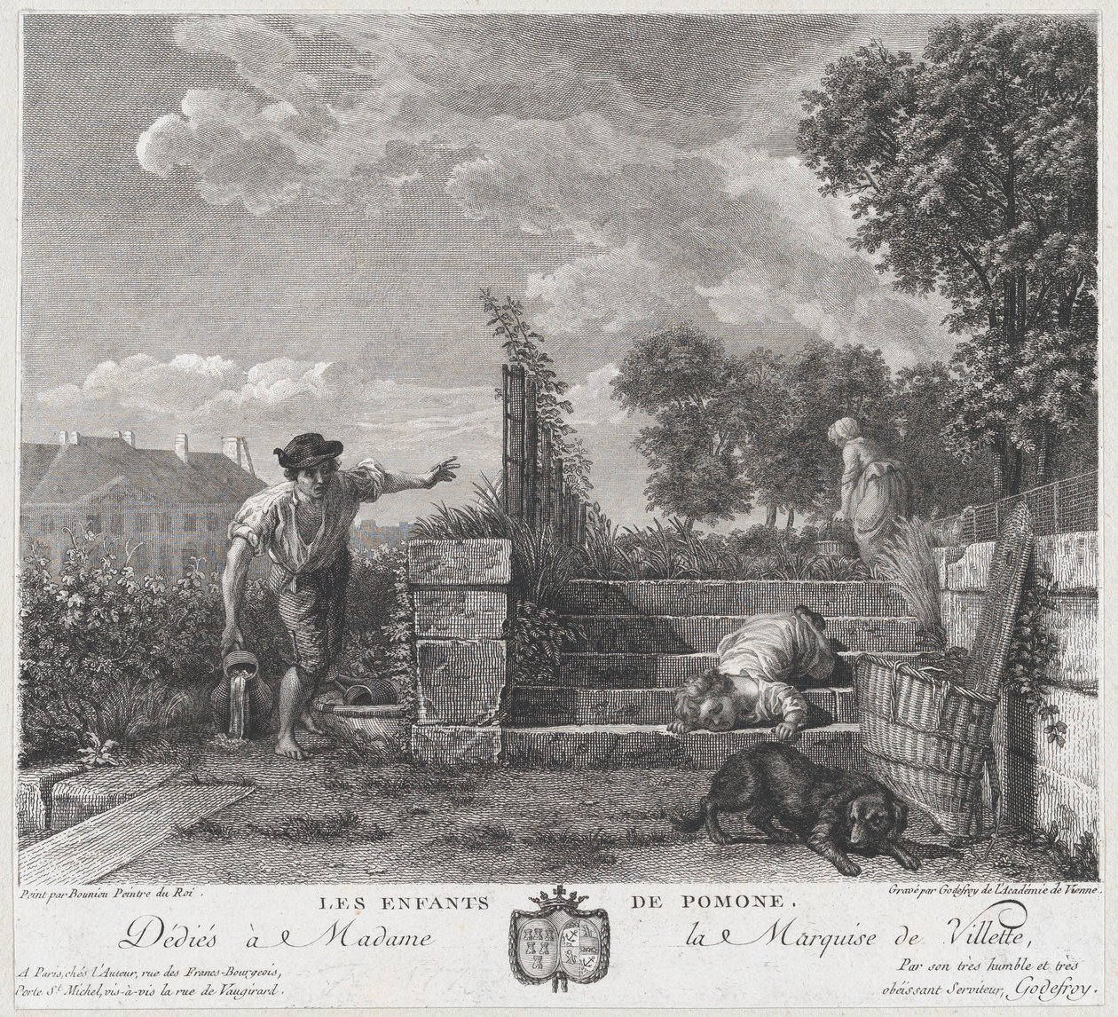 Os Filhos de Pomona, 1778. de Francois Godefroy