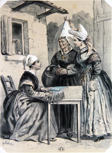 Lacemakers of Caen in Normandy, de 