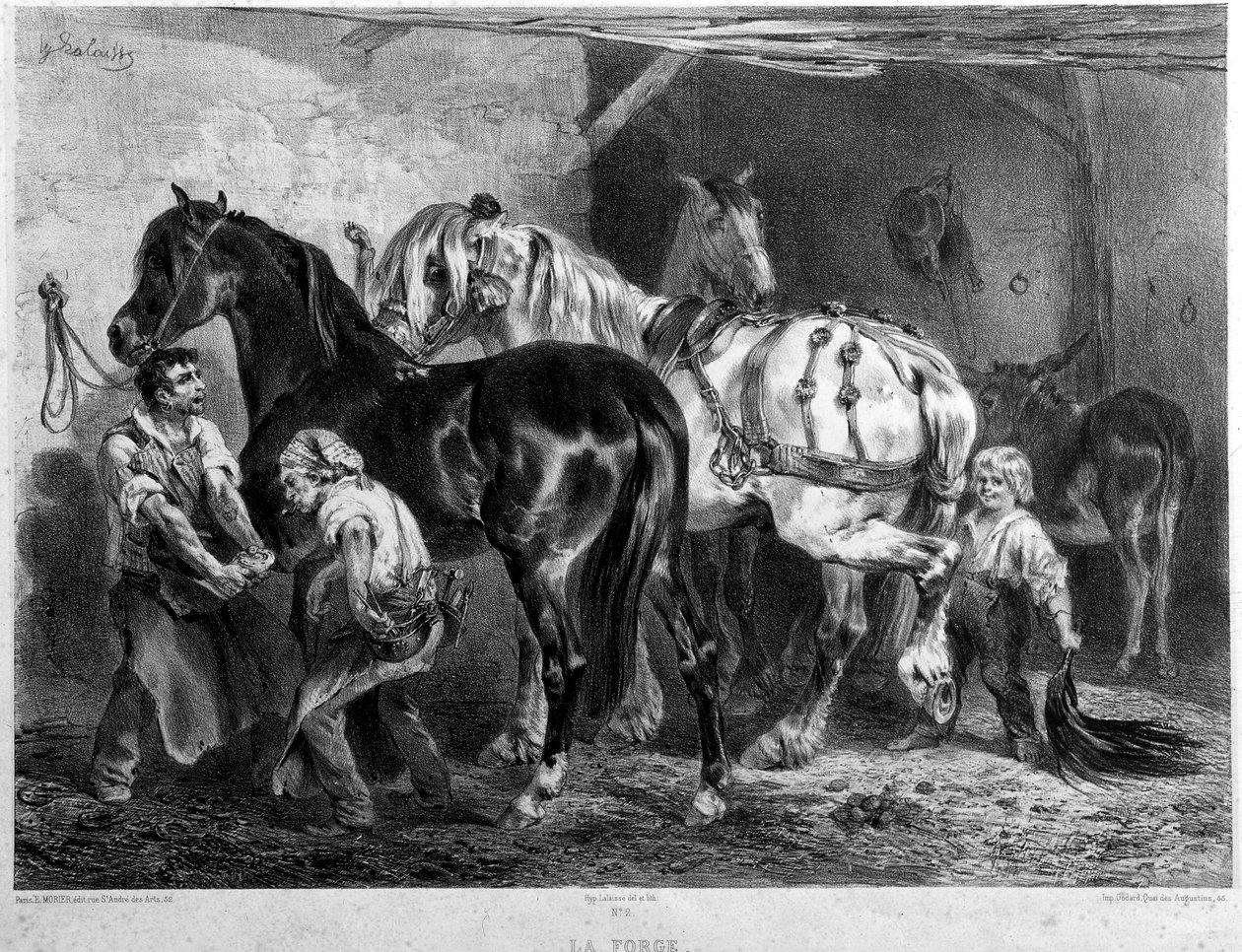 La Forge, acessórios para cavalos de Francois Hippolyte Lalaisse