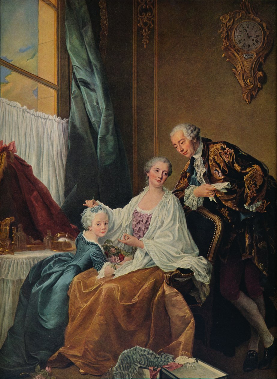 Retrato de família, 1756 de Francois Hubert Drouais