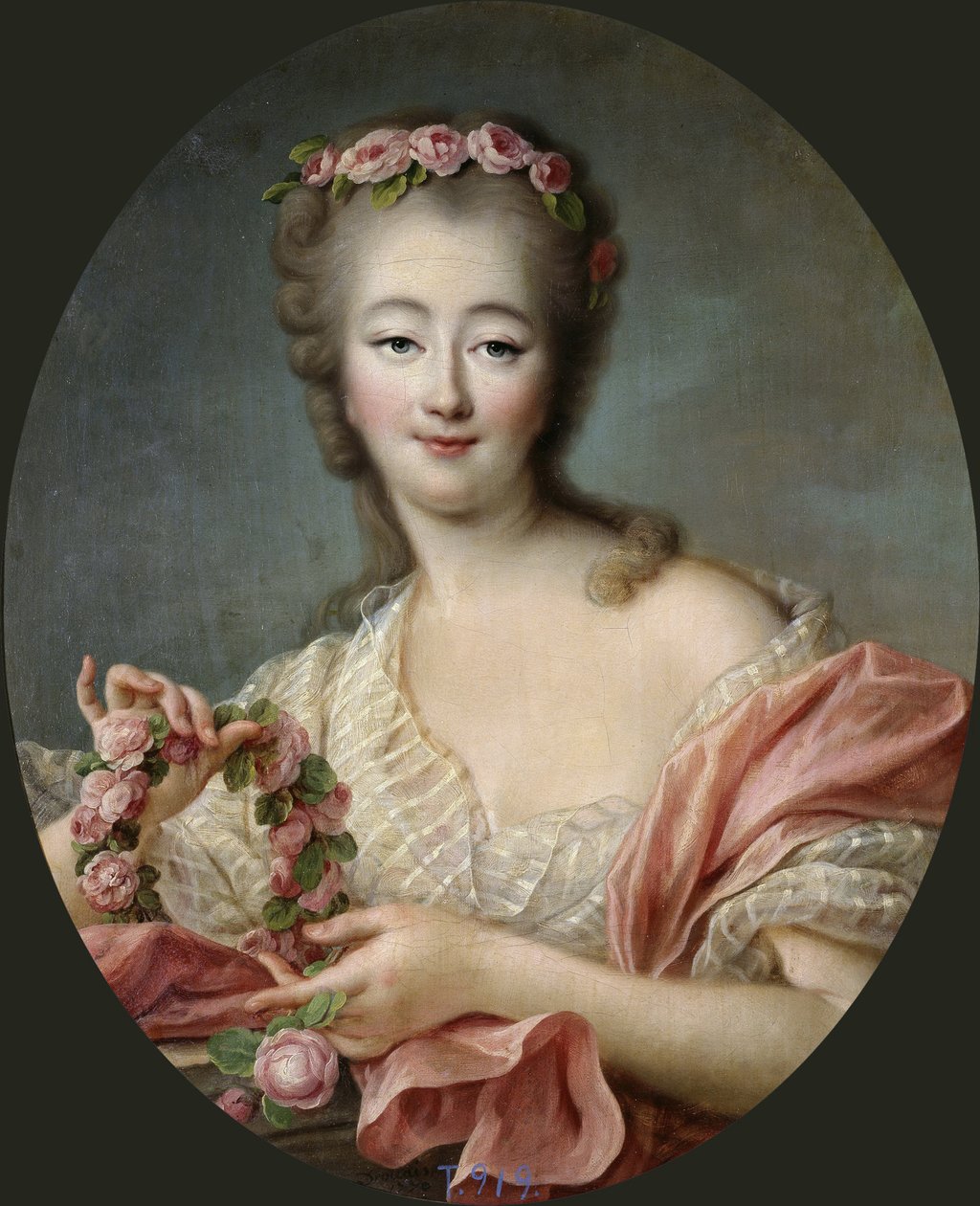 Jeanne Becu, Condessa Du Barry (1743-1793) - François Hubert Drouais (1727-1775). Óleo sobre tela de Francois Hubert Drouais