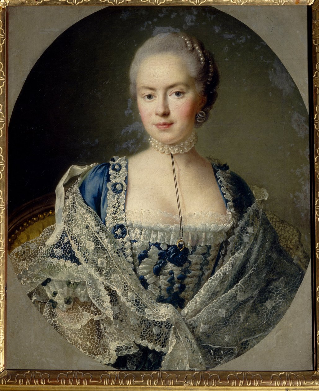 Retrato da princesa Daria Petrovna Saltykova (Saltykoff) (nascida Chernysheva de Francois Hubert Drouais