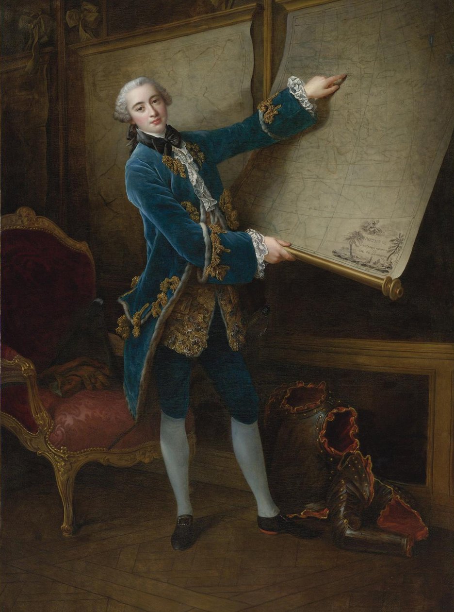 Retrato do conde de Vaudreuil 1740-1817 de Francois Hubert Drouais