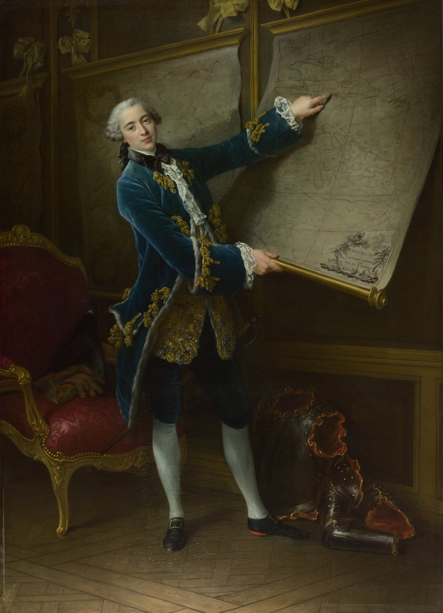 O conde de Vaudreuil, 1758 de Francois Hubert Drouais