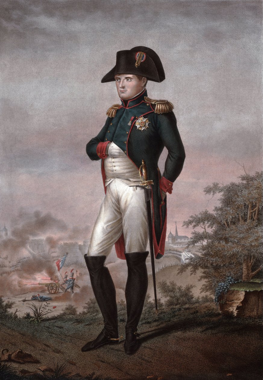 Napoleão 1º Grande Imperador do Rei francês da Itália de Francois Joseph Baron (after) Bosio