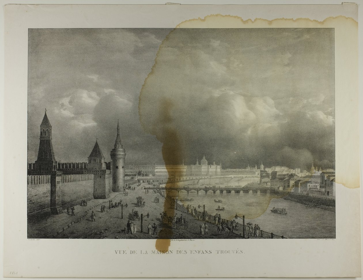 Vista da casa dos enjeitados de Francois Joseph Dupressoir