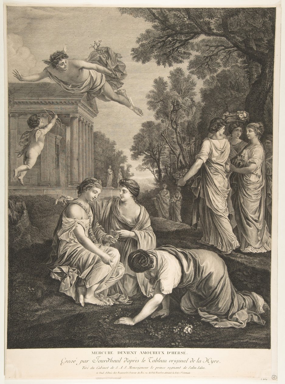 Mercury e Herse.n.d. de Francois Jourd