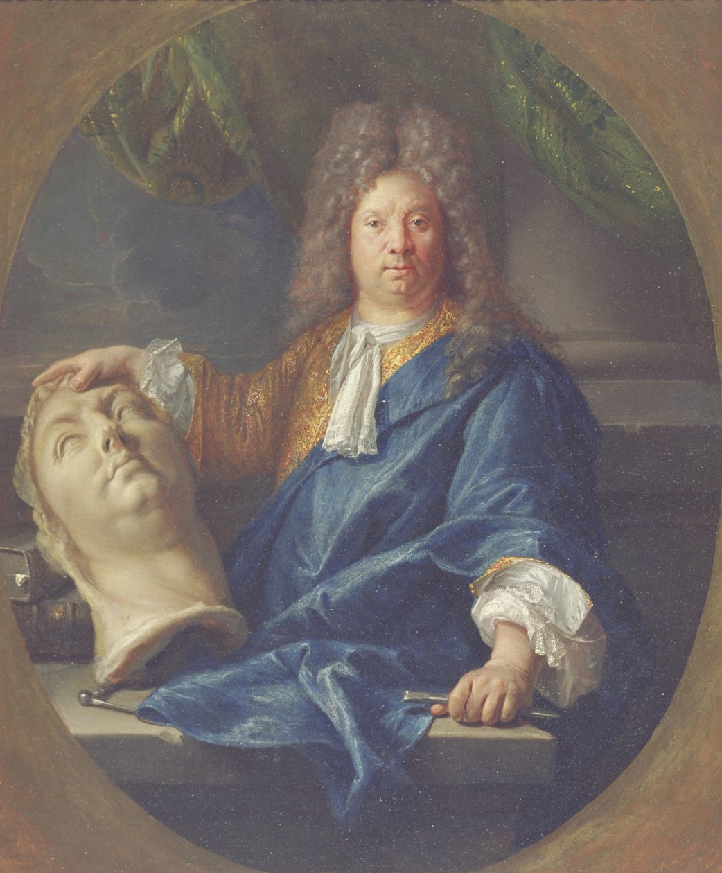 Retrato de Antoine Coysevox, 1701 de Francois Jouvenet