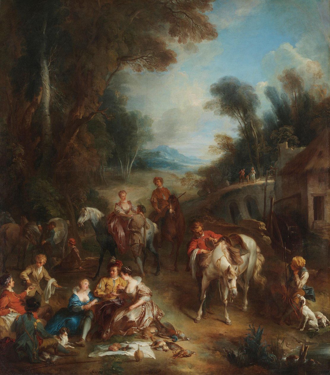Uma festa de caça de François Lemoyne
