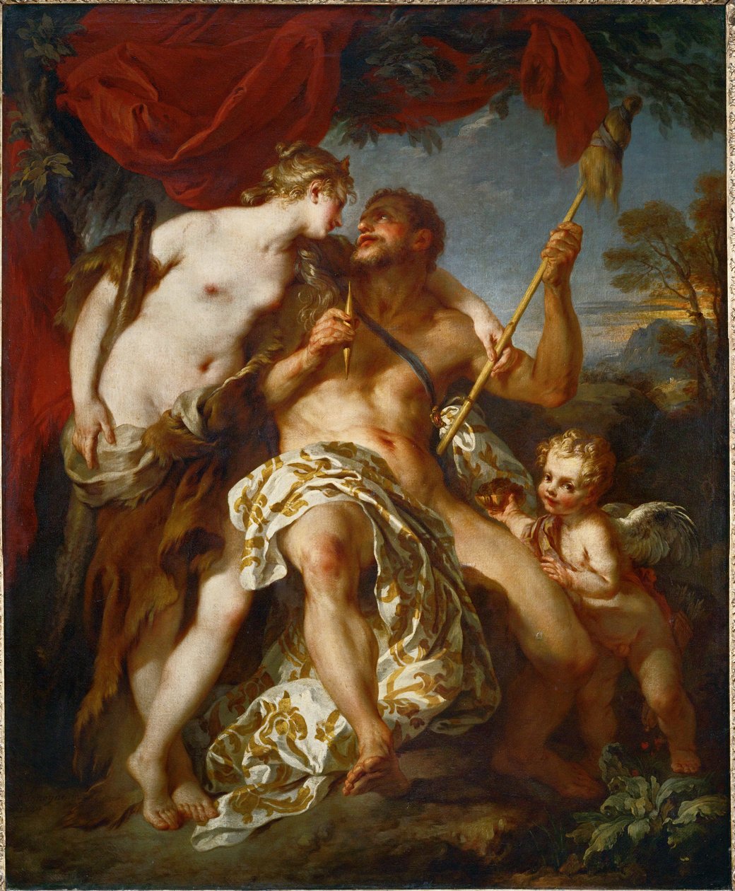 Hércules e Omphale ... de François Lemoyne