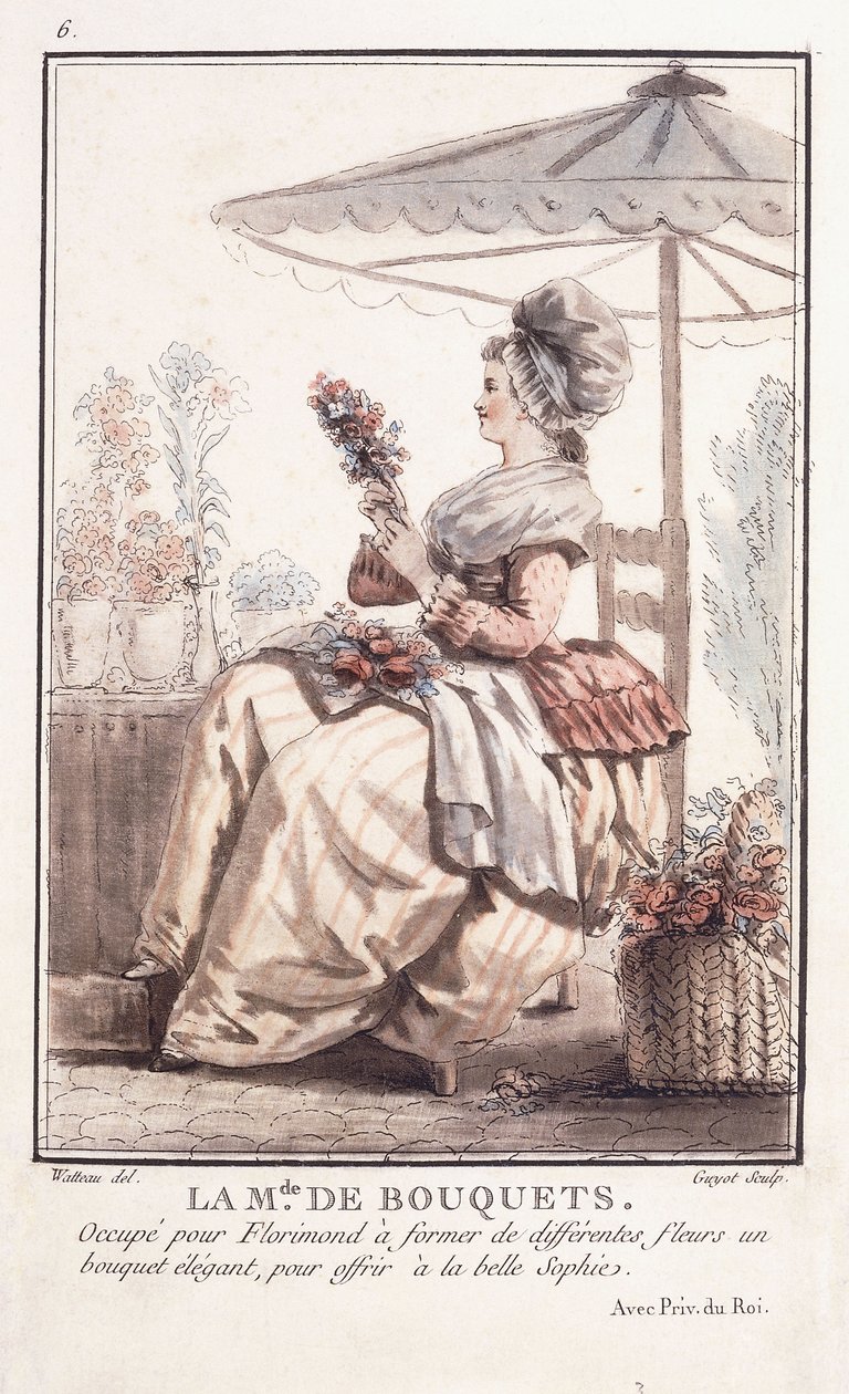 O M. de des Bouquets, 1786 de Francois Louis Joseph Watteau