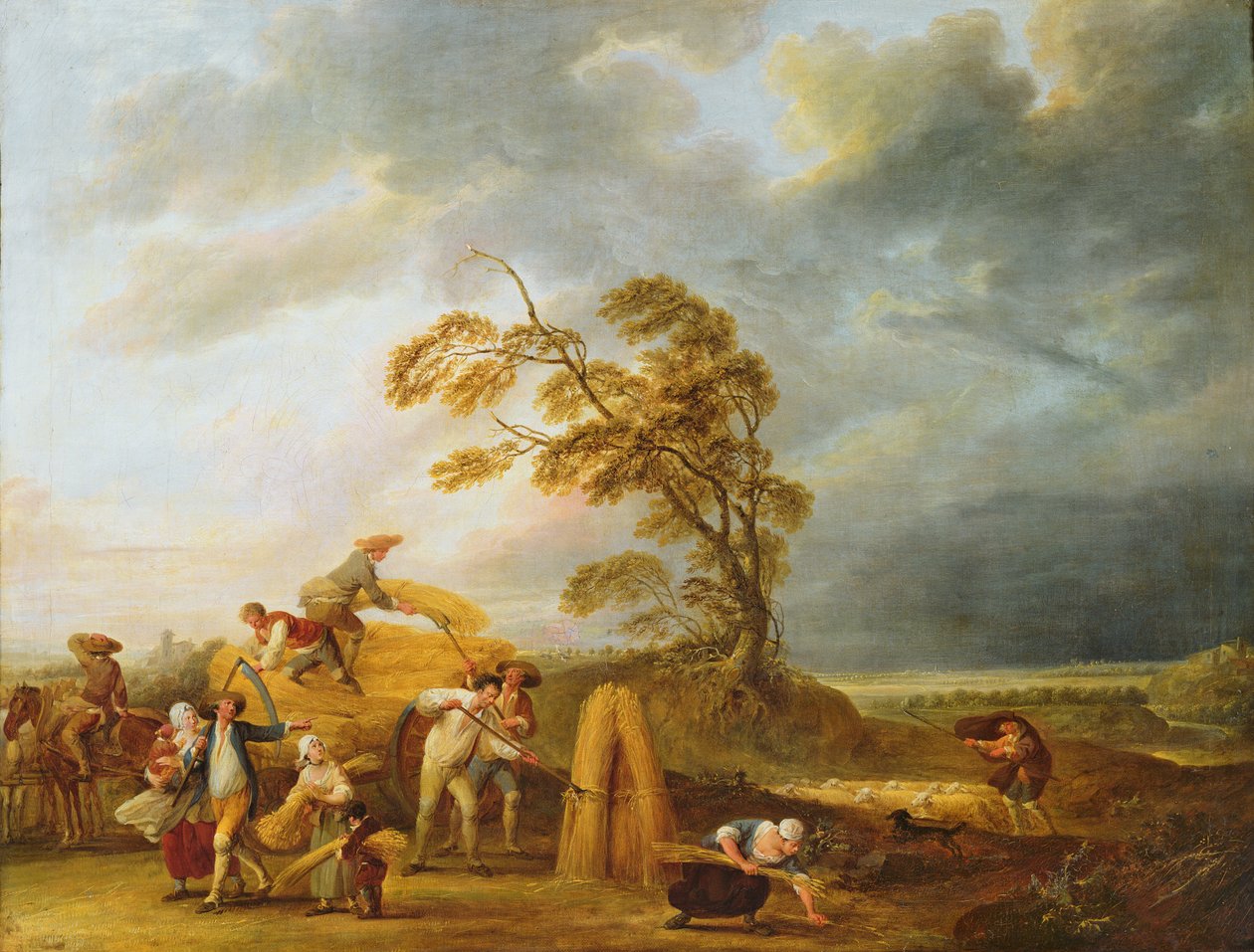 As quatro horas do dia: Vésperas, 1771 de Francois Louis Joseph Watteau