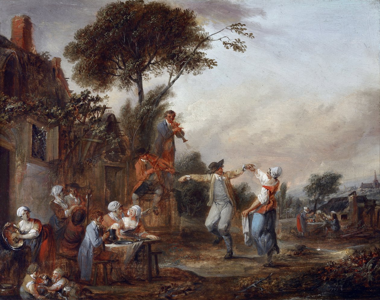 Festa da Aldeia (pintura) de Francois Louis Joseph Watteau