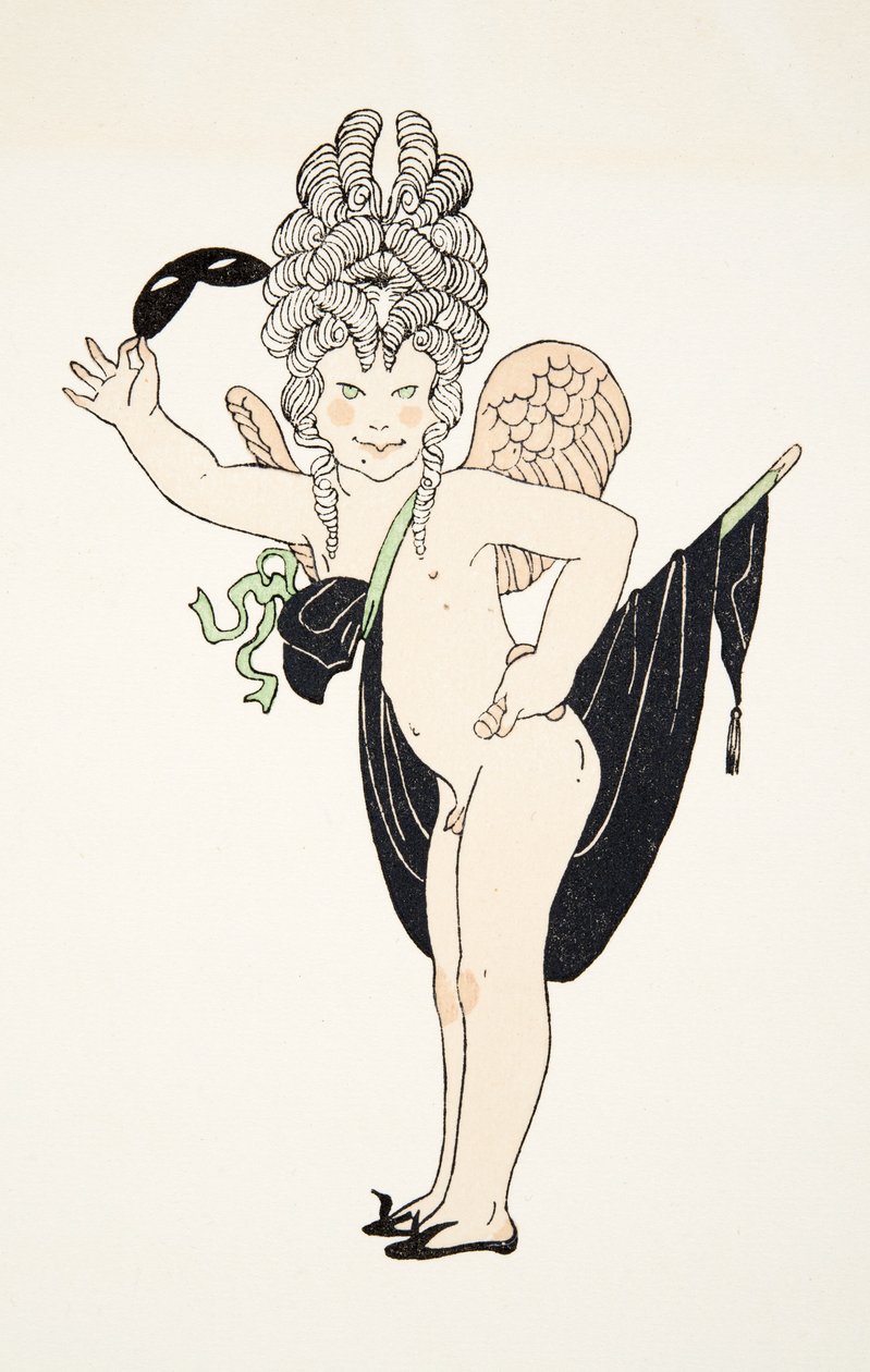 Querubim de Personages de Comedie, pub. 1922 (pochoir print) de Francois Louis Schmied
