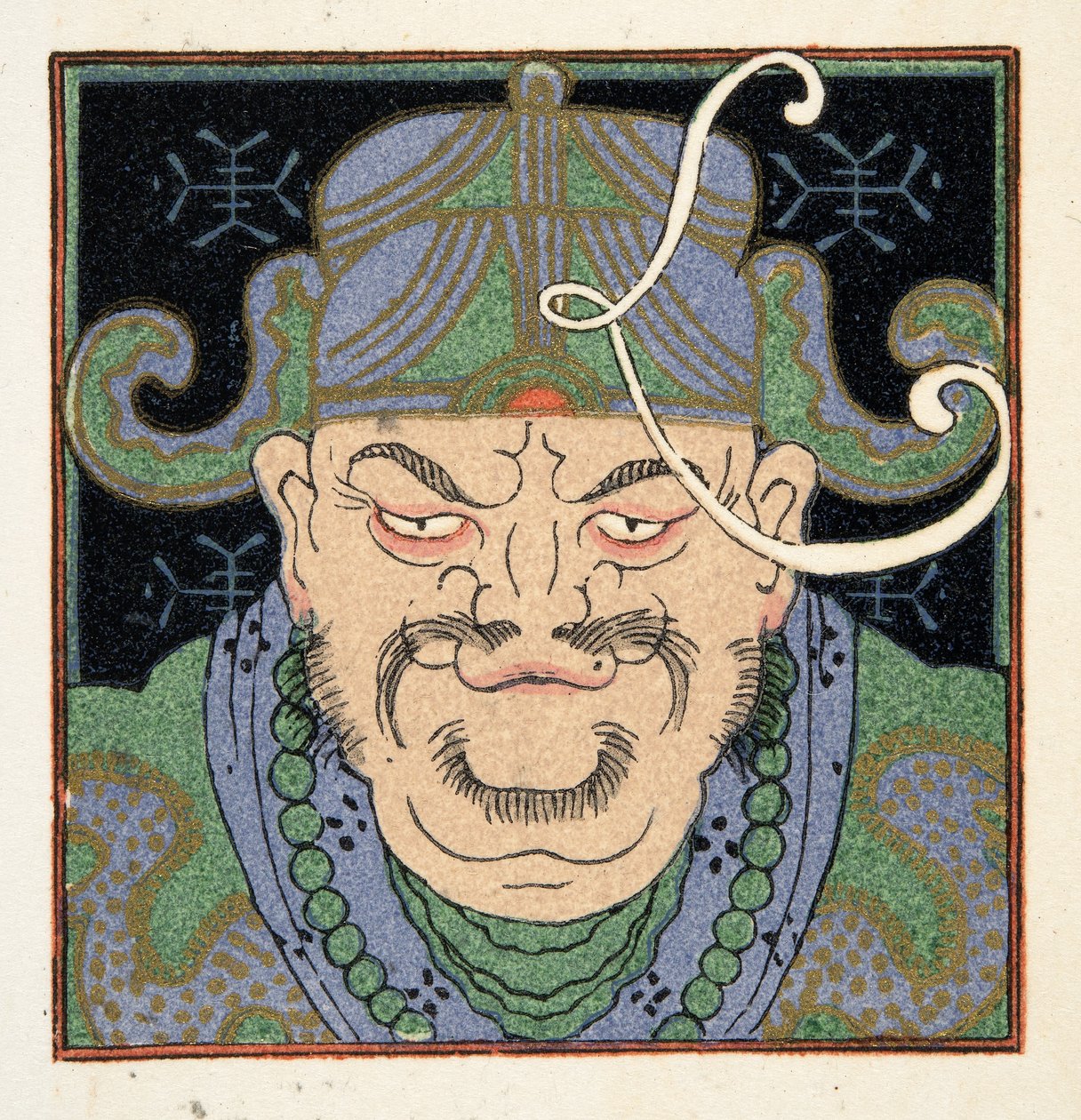 Chinaman de Comedy Fellows, pub. 1922 (estêncil) de Francois Louis Schmied