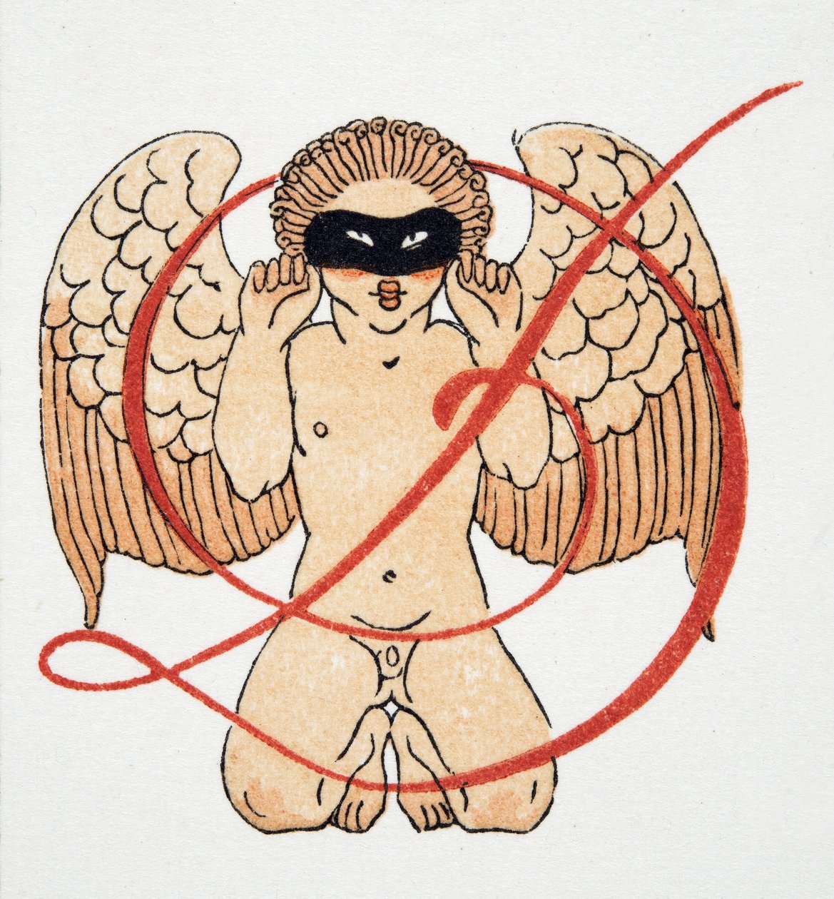 Cupido, pub. 1922 (estêncil) de Francois Louis Schmied