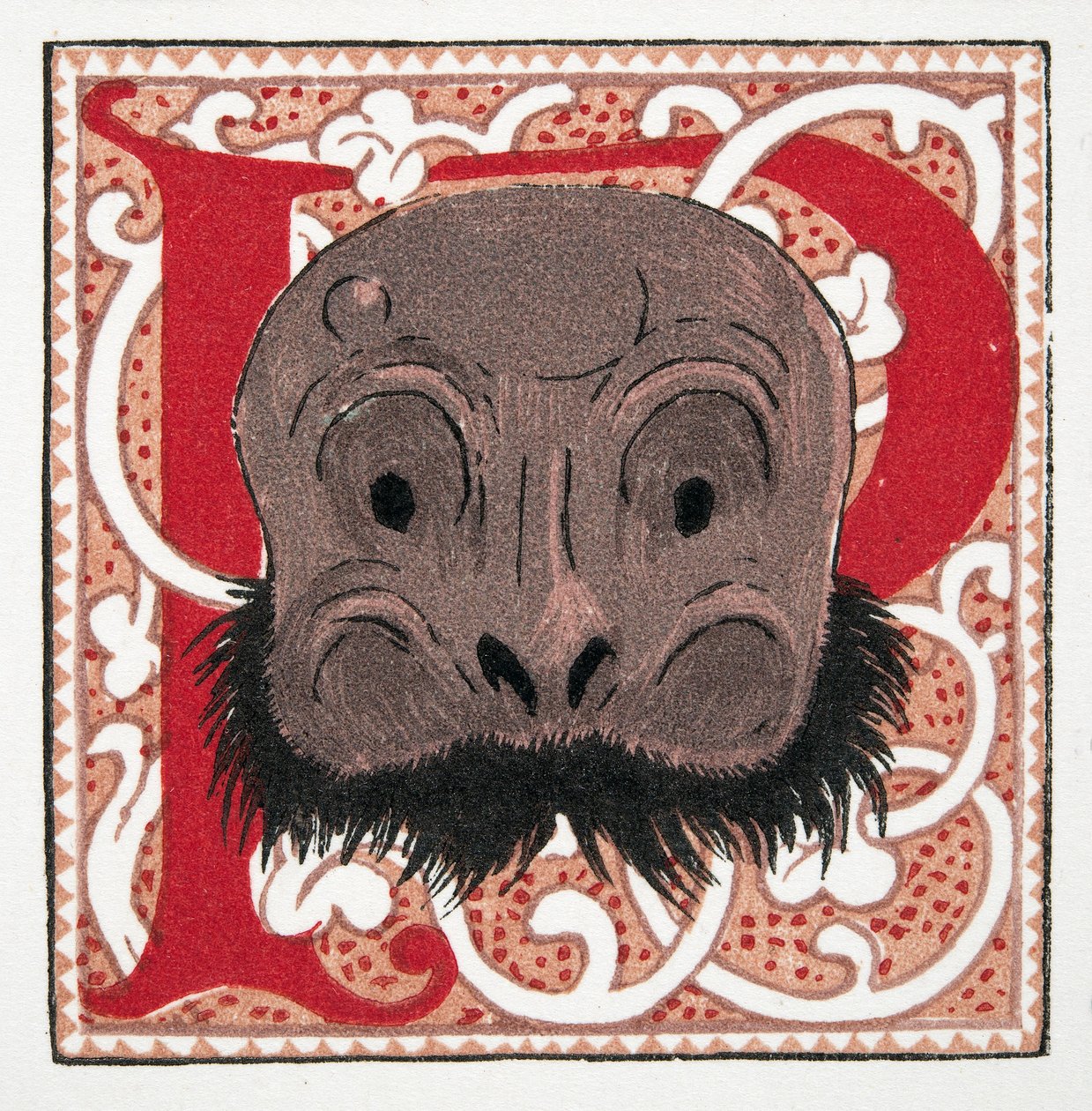Máscara Facial, pub. 1922 (estêncil) de Francois Louis Schmied