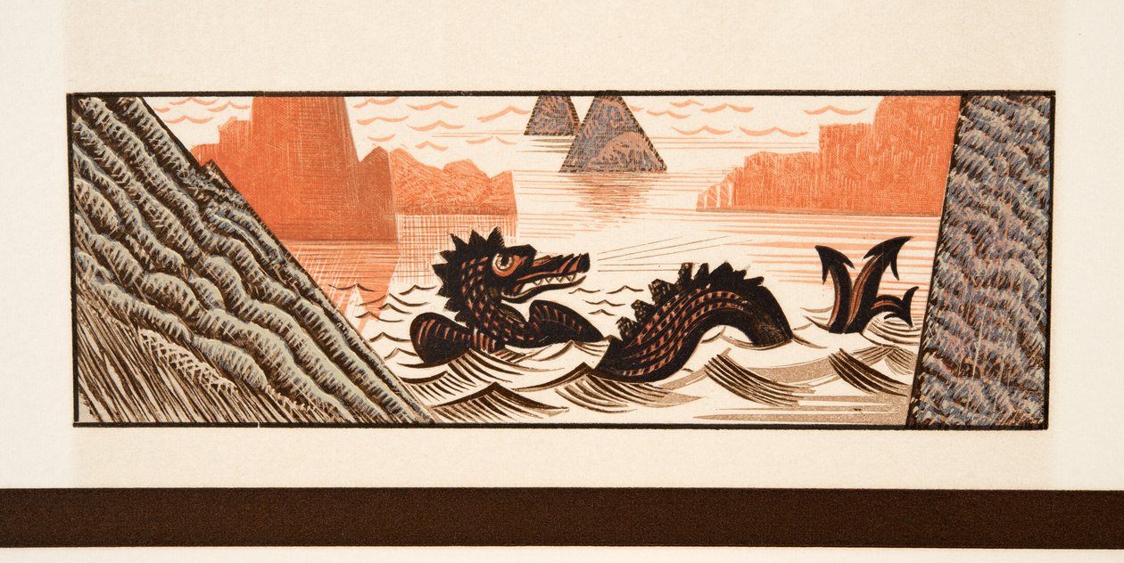 Ilustração gráfica do PROMETHEUS acorrentado por Aeschylus, bar. 1941 (estêncil) de Francois Louis Schmied