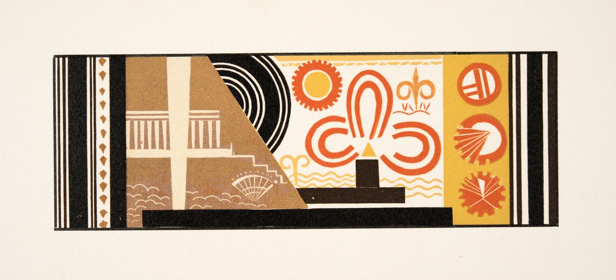 Ilustração gráfica do PROMETHEUS acorrentado por Aeschylus, bar. 1941 (estêncil) de Francois Louis Schmied