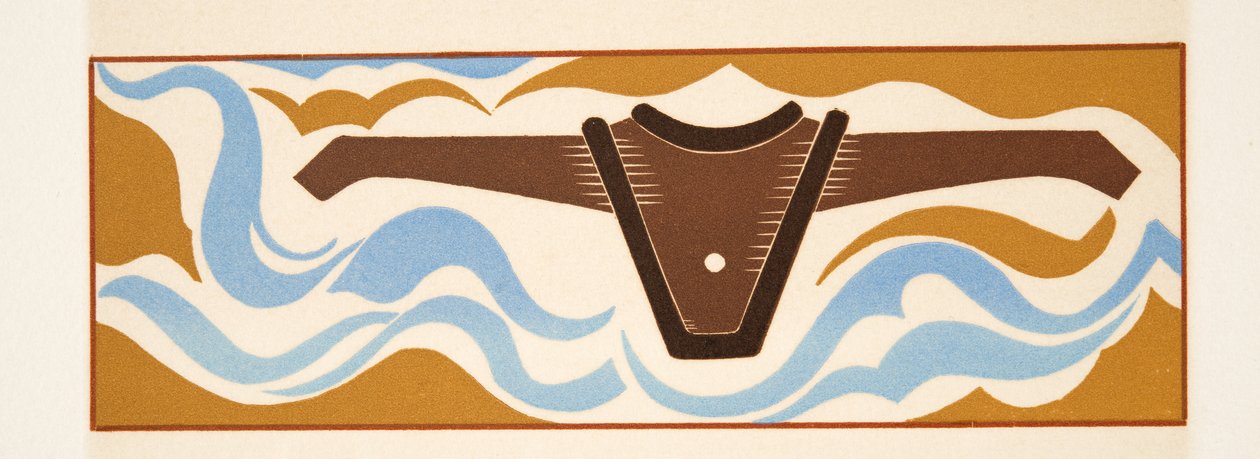 Ilustração gráfica do PROMETHEUS acorrentado por Aeschylus, bar. 1941 (estêncil) de Francois Louis Schmied