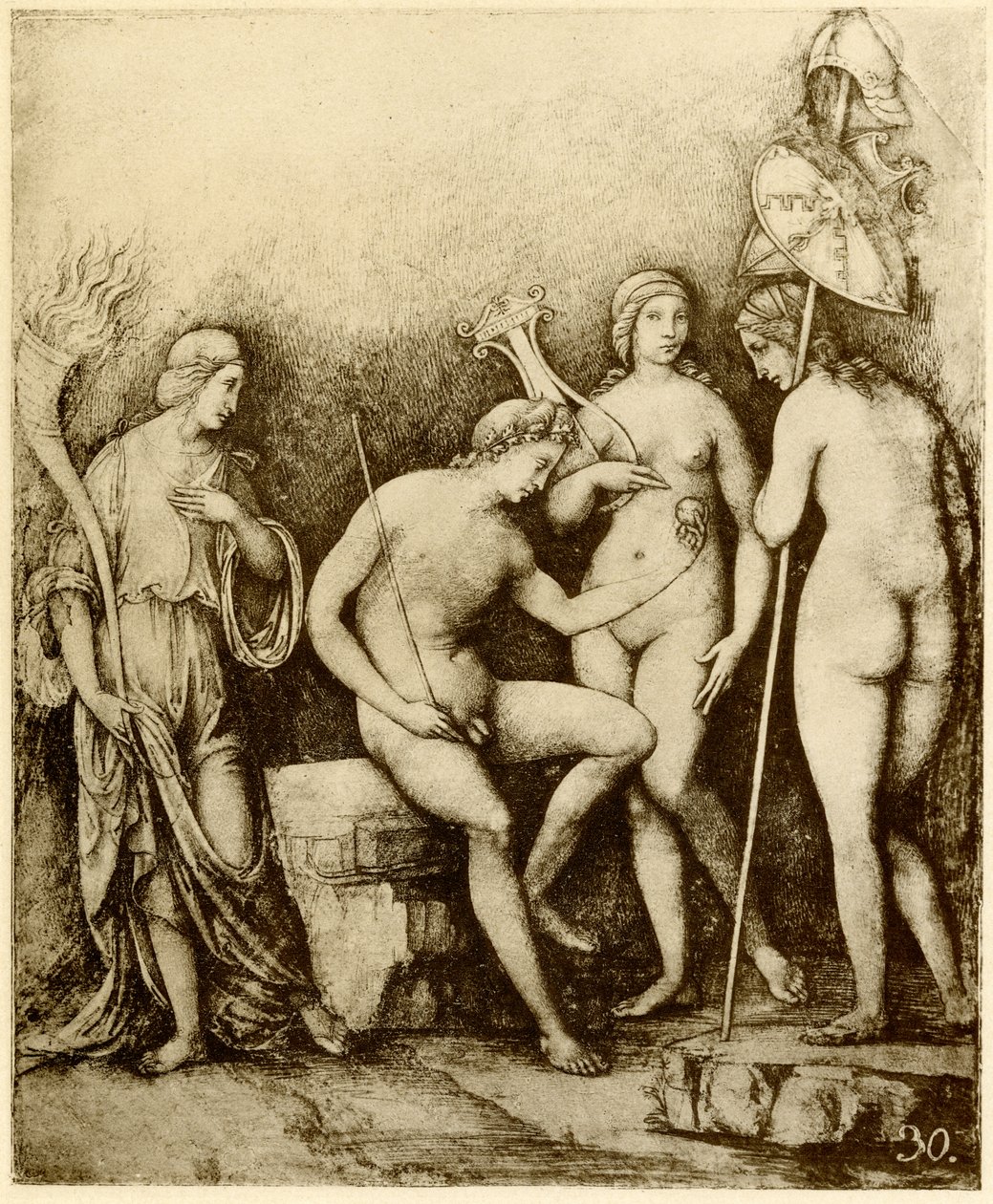Julgamento de Paris de Francois Louis Thomas Francia