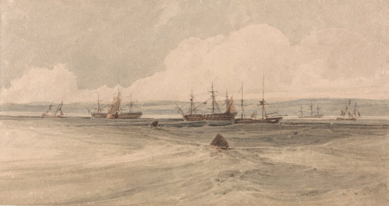 Vista de Sheerness de Francois Louis Thomas Francia