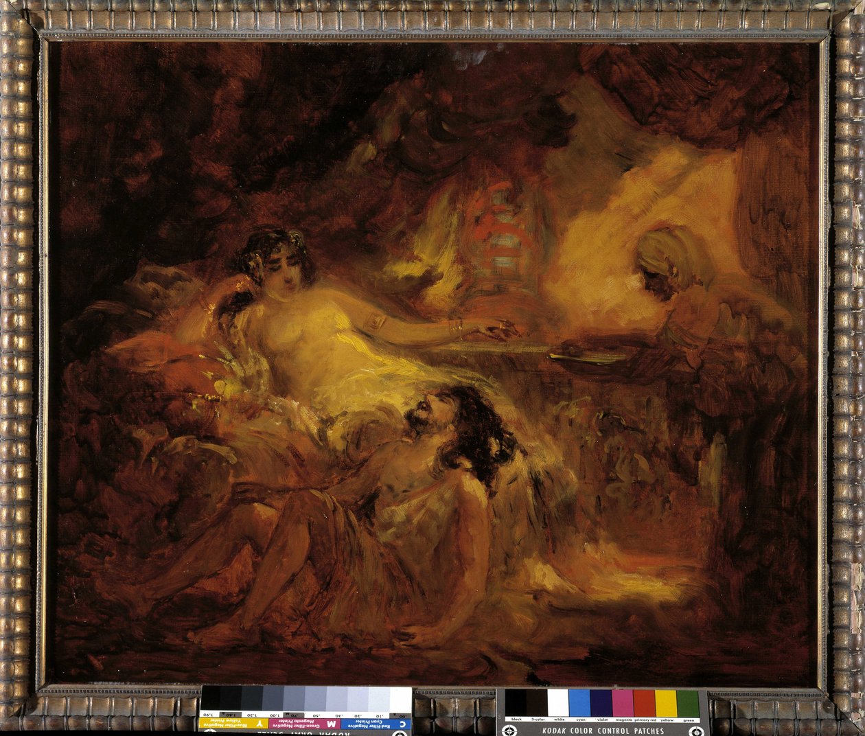 Sansão e Dalila (óleo sobre tela) de Francois Maury