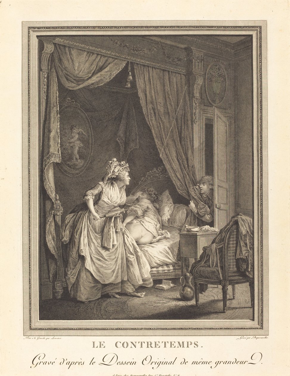 O revés de Francois Nicolas Barthelemy Dequevauviller after Nicolas Lavreince