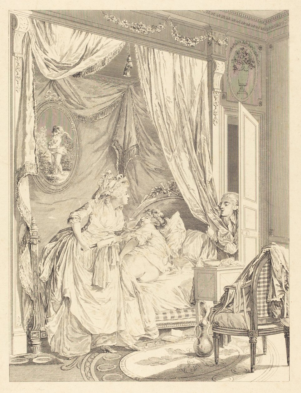 O revés de Francois Nicolas Barthelemy Dequevauviller after Nicolas Lavreince