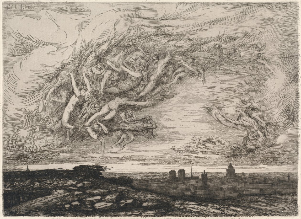 Cólera em Paris de Francois Nicolas Chifflart