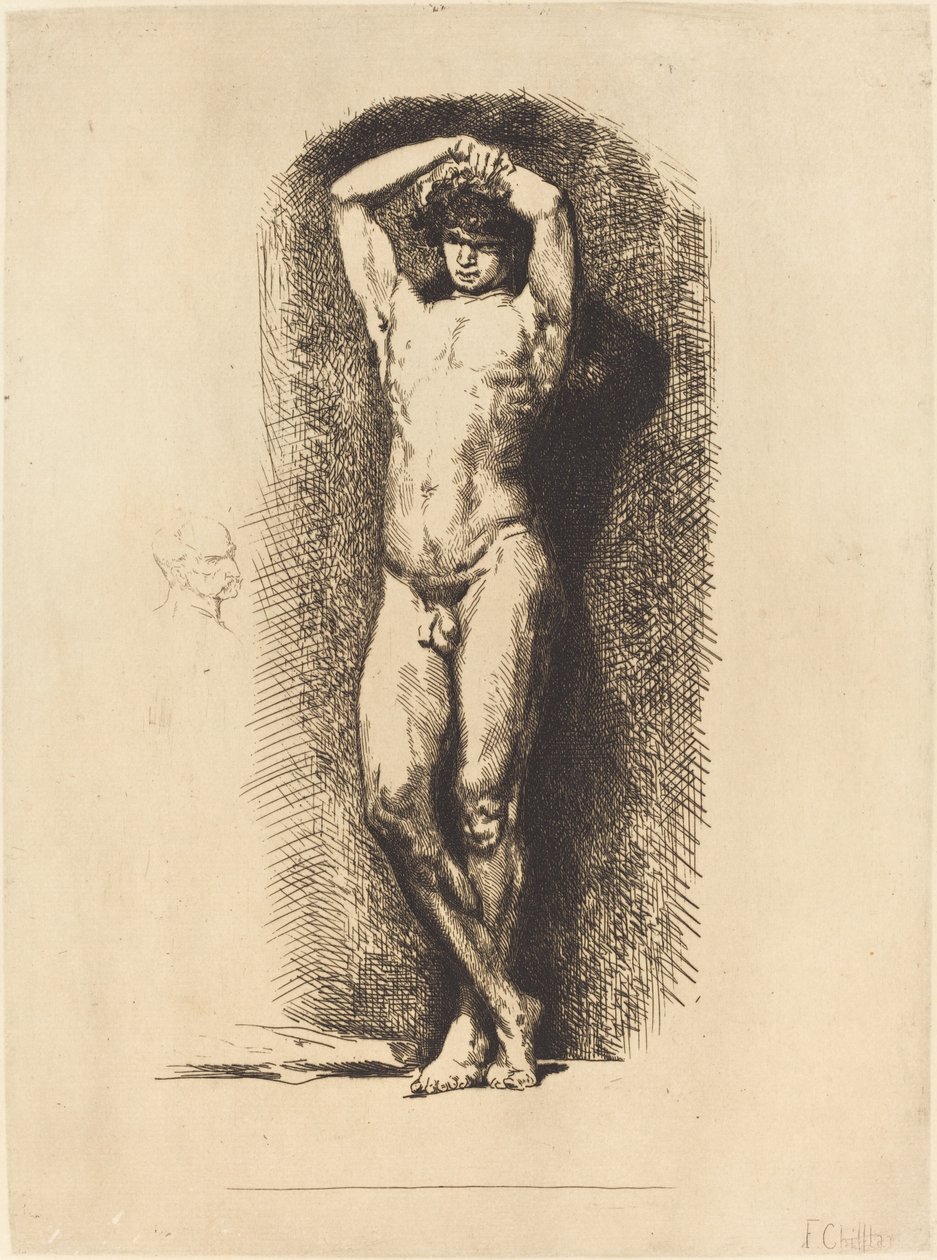 Academia Masculina de Francois Nicolas Chifflart