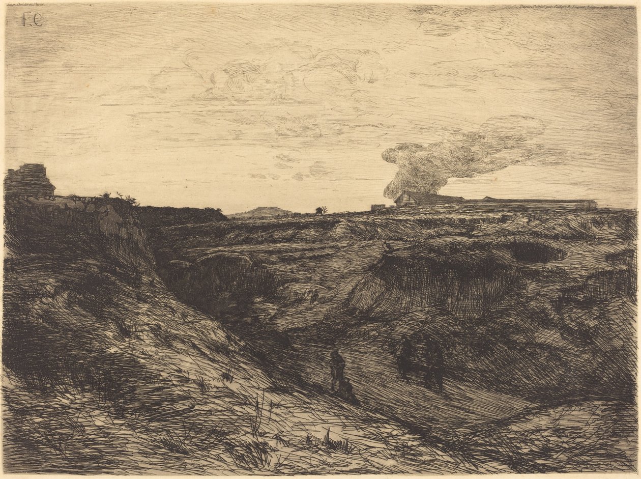Pedreira perto de Montmartre de Francois Nicolas Chifflart