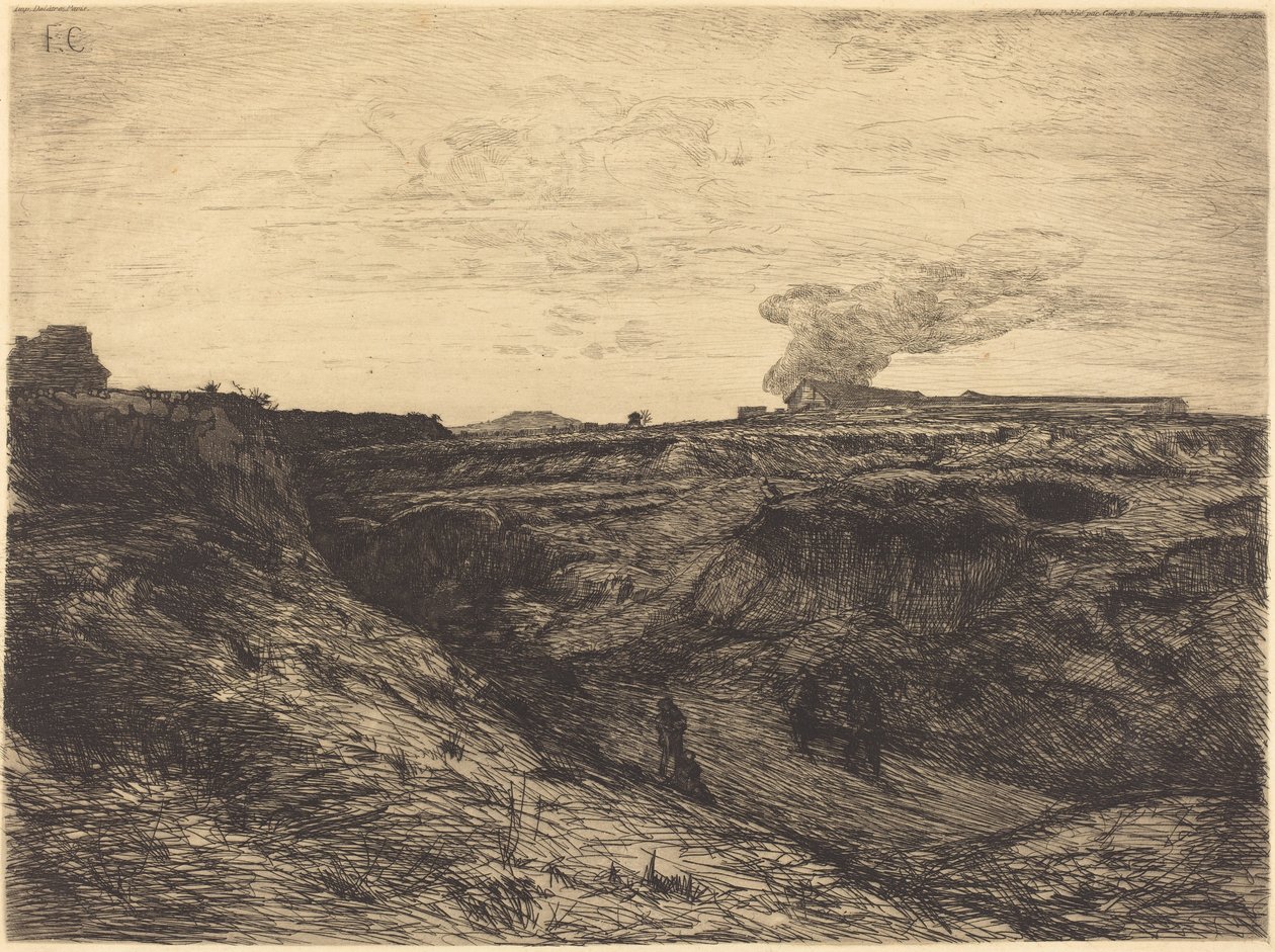 Pedreira perto de Montmartre de Francois Nicolas Chifflart