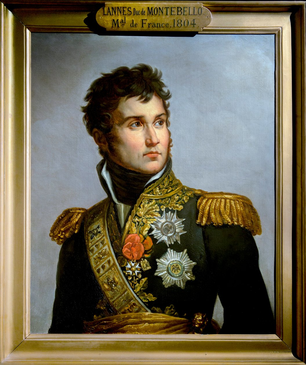 Retrato de Jean Lannes, Duque de Montebello (1769-1809) marechal do Império Cópia de Volpeliere da pegada de Lannes por Gerard - Paris - Musee de l