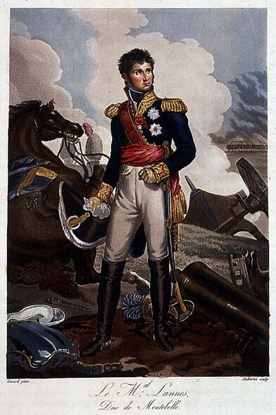Retrato do Marechal Lannes, Duque de Montebello, por ap. Gérard - in "Précis historique de la guerre entre la Franceet l