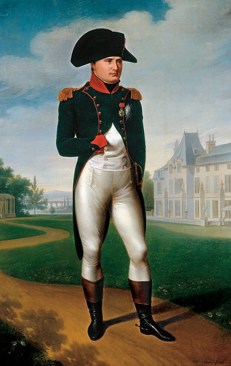 Retrato de Napoleão Bonaparte, vestido de cônsul, em Malmaison. 1804 (Pintura) de Francois Pascal Simon (attr. to) Gerard