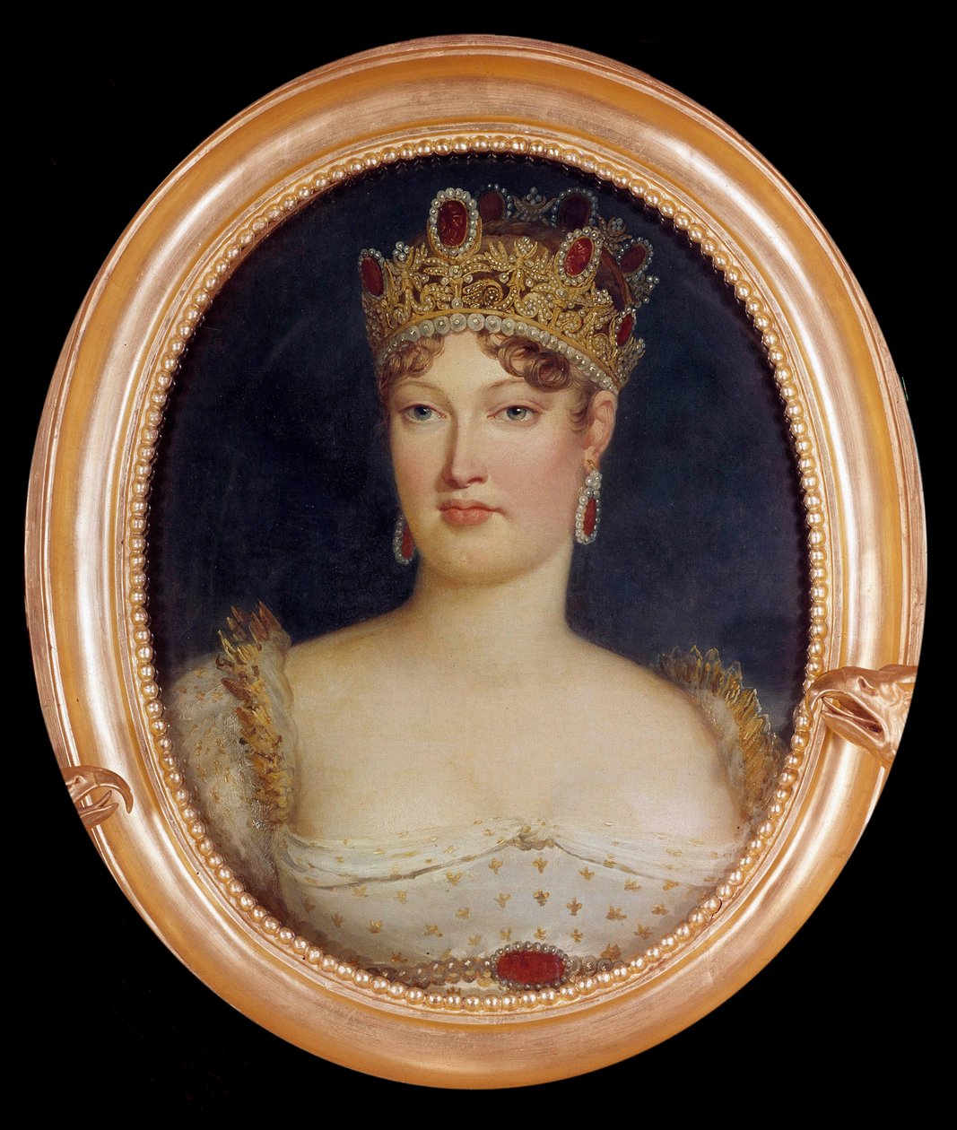 Medallion portrait of the Impress Marie-Louise (Marie Louise dos Habsburgos Lorraine de Baron François Pascal Simon Gérard
