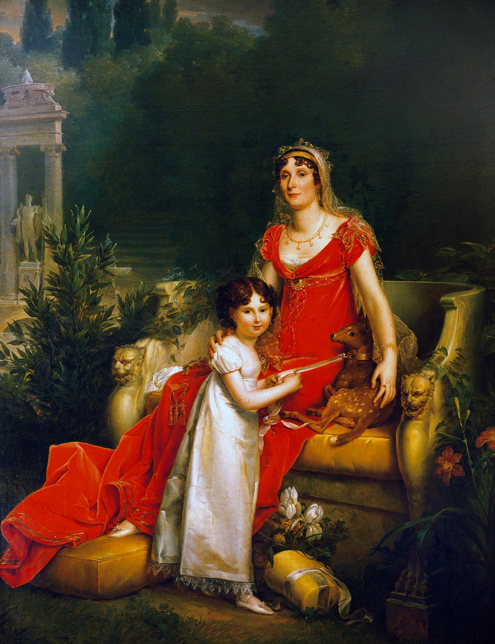 Retrato de Maria Anna Bonaparte, conhecida como Elisa Baciocchi (Ajaccio 1777-Trieste de Baron François Pascal Simon Gérard