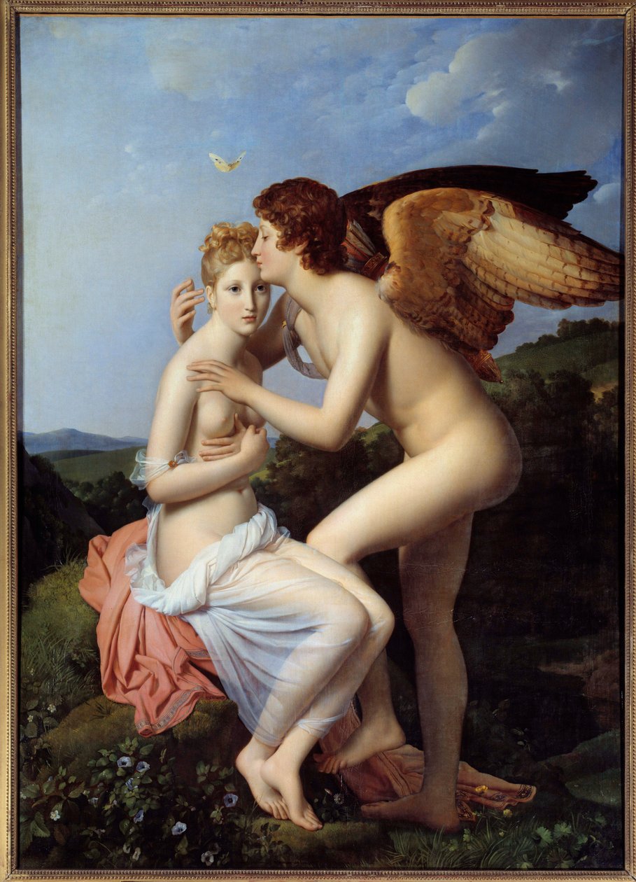 Psyche and Love Painting de François Gerard (1770-1837) 1798 Sun. 1,86x1,32 m de Baron François Pascal Simon Gérard